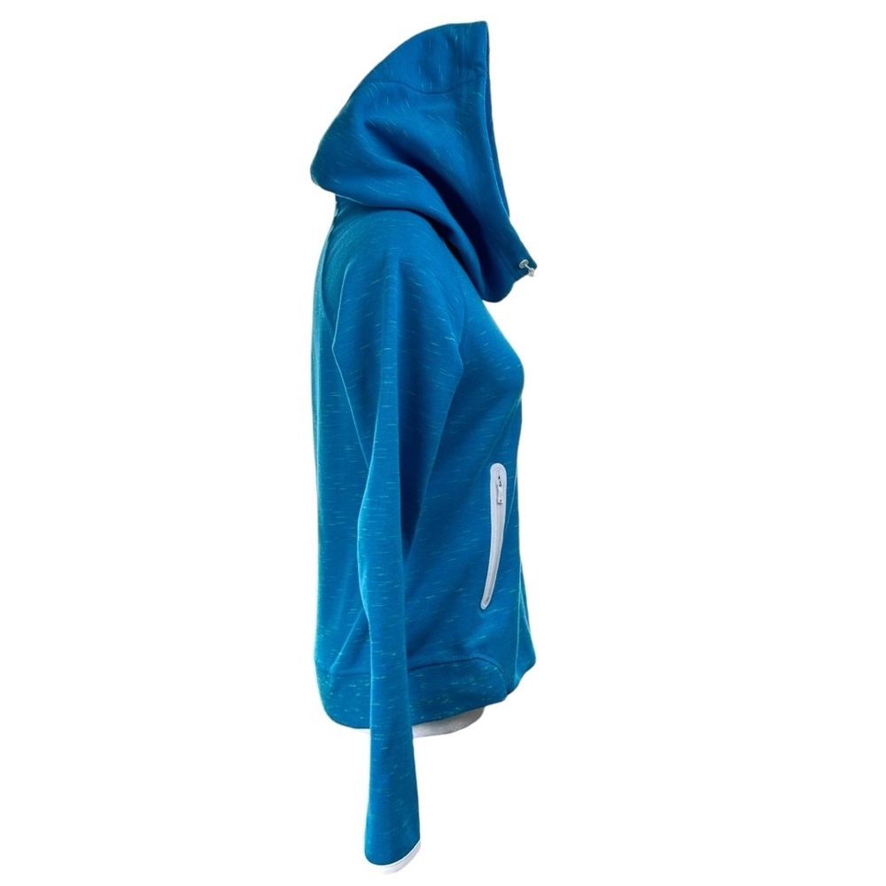 Nike Bright Blue Pullover Hoodie with White Accents - Picture 4 of 10